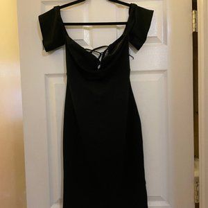 FashionNova Black party dress - L